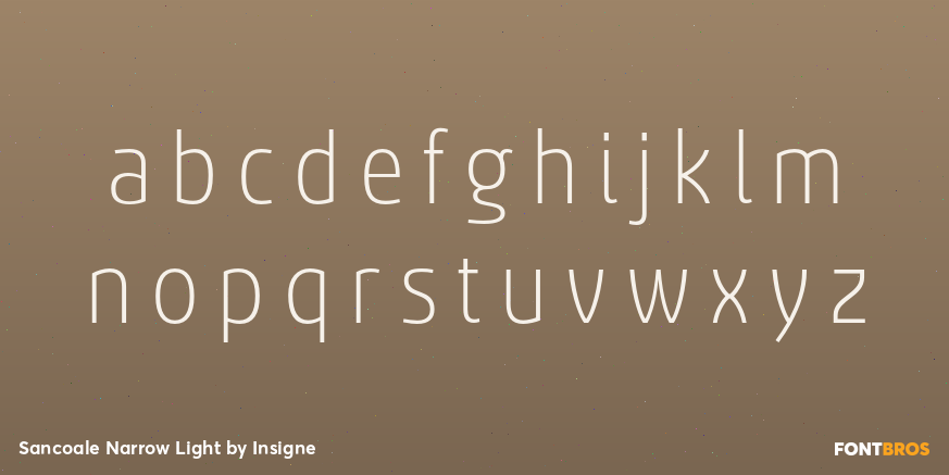 Sancoale Narrow Light Font Poster #1