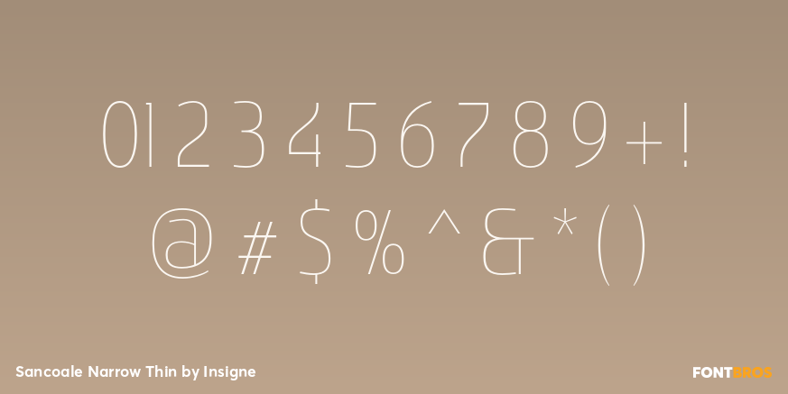 Sancoale Narrow Thin Font Poster #4