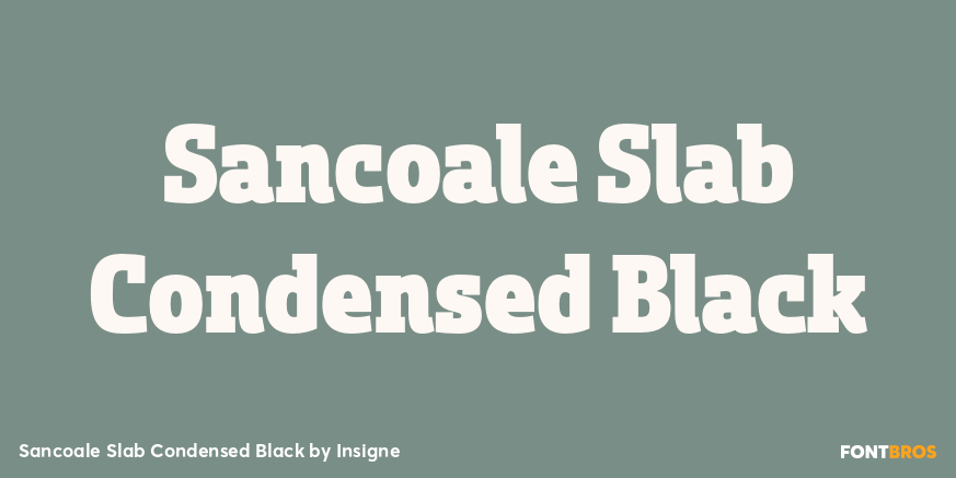 Sancoale Slab Condensed Black Font Poster #1
