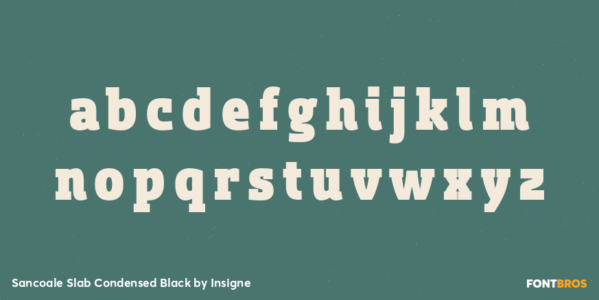 Sancoale Slab Condensed Black Font Poster #3