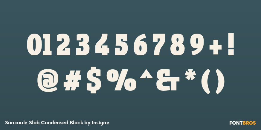 Sancoale Slab Condensed Black Font Poster #4
