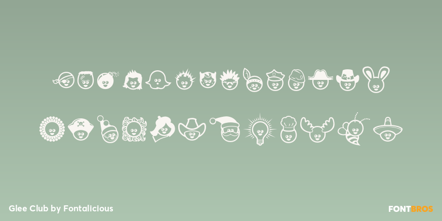 Glee Club Font Poster #1