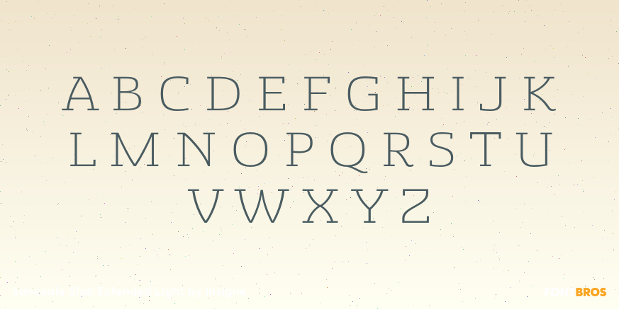 Sancoale Slab Extended Light Font Poster #2