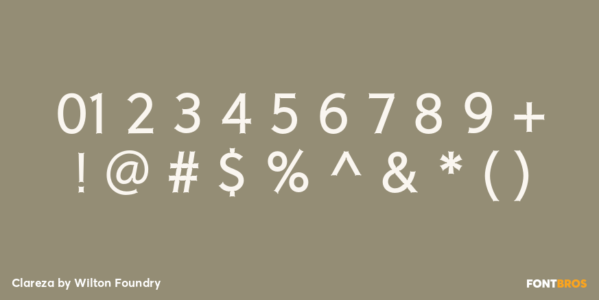 Clareza Font Poster #1