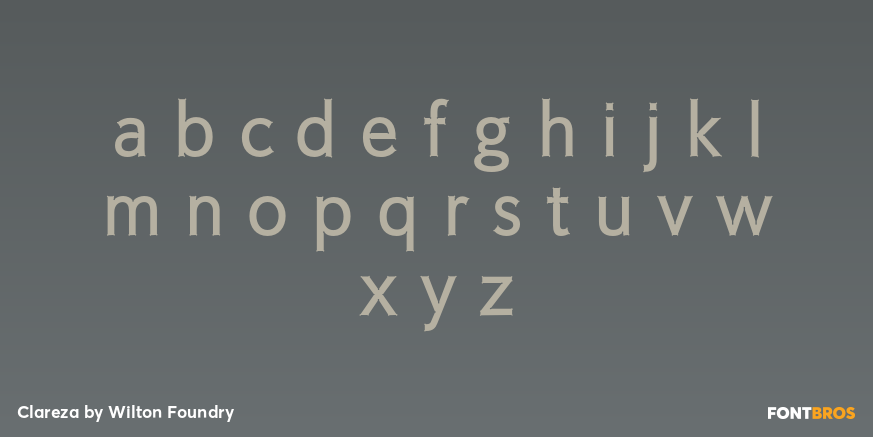 Clareza Font Poster #1