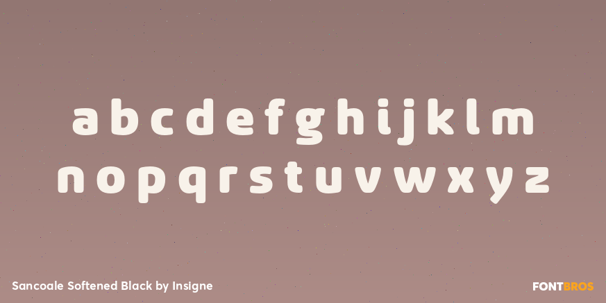 Sancoale Softened Black Font Poster #3