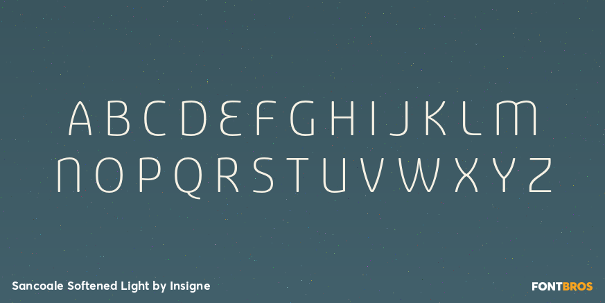 Sancoale Softened Light Font Poster #2