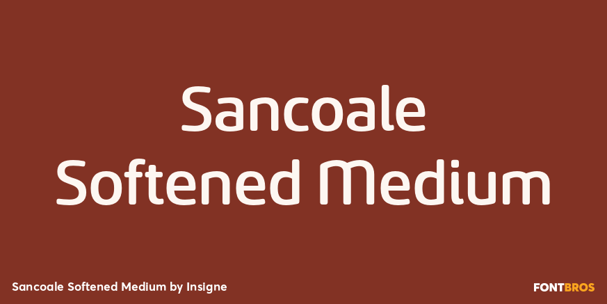 Sancoale Softened Medium Font Poster #1