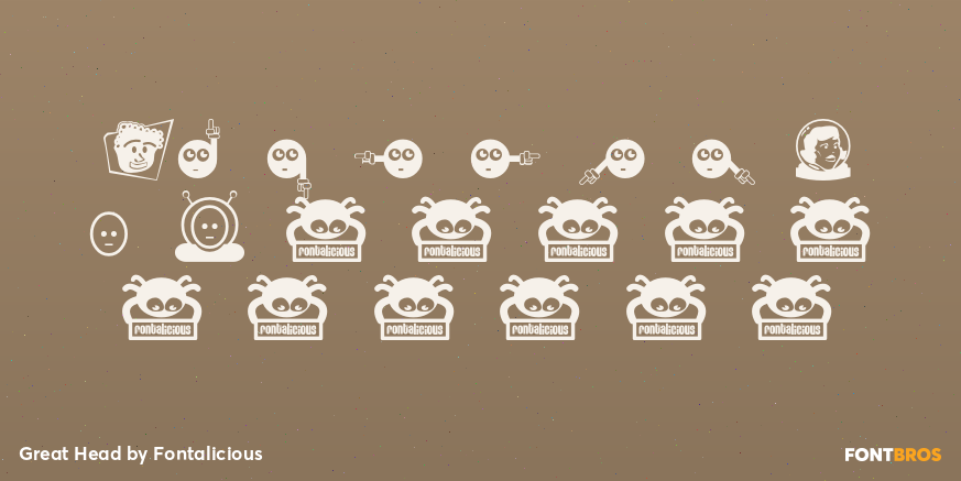 Great Head Font Poster #1