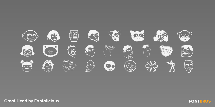 Great Head Font Poster #1