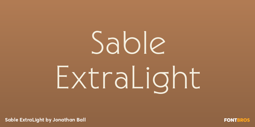 Sable ExtraLight Poster
