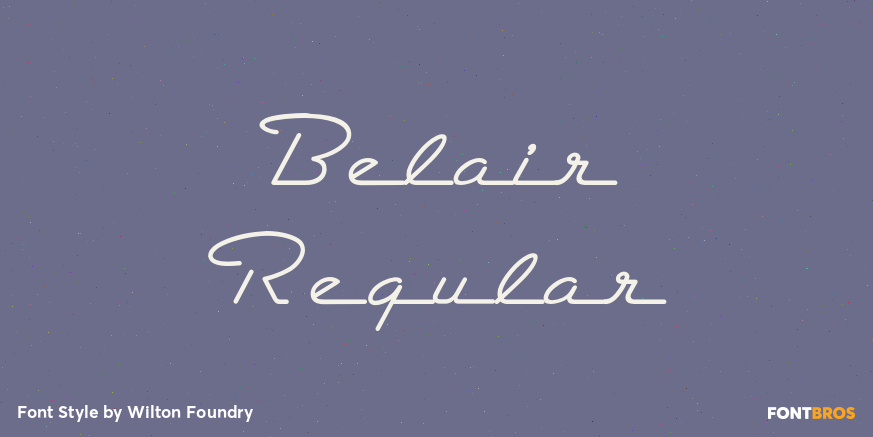 Belair Regular Poster