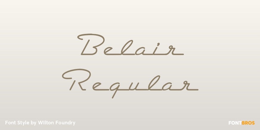 Belair Regular Poster