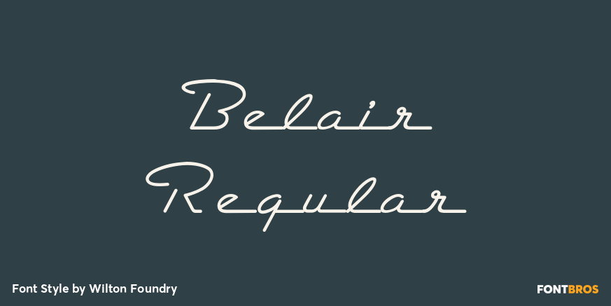 Belair Regular Poster