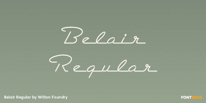 Belair Regular Poster