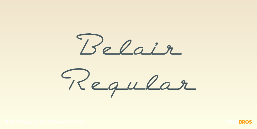 Belair Regular Poster
