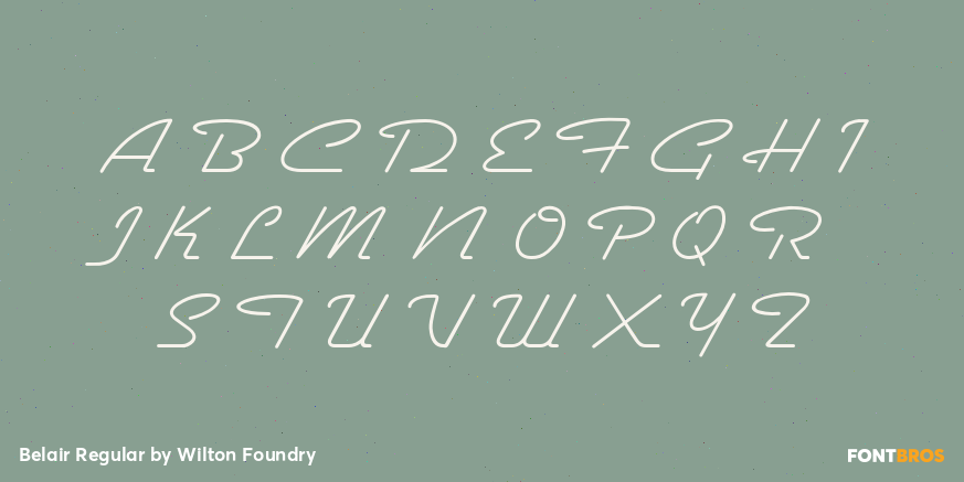 Belair Regular Font Poster #2