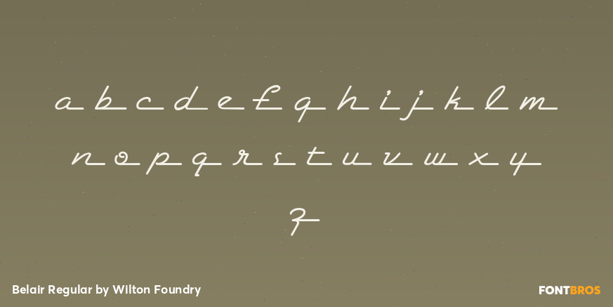 Belair Regular Font Poster #3