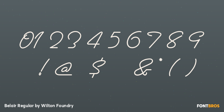 Belair Regular Font Poster #4