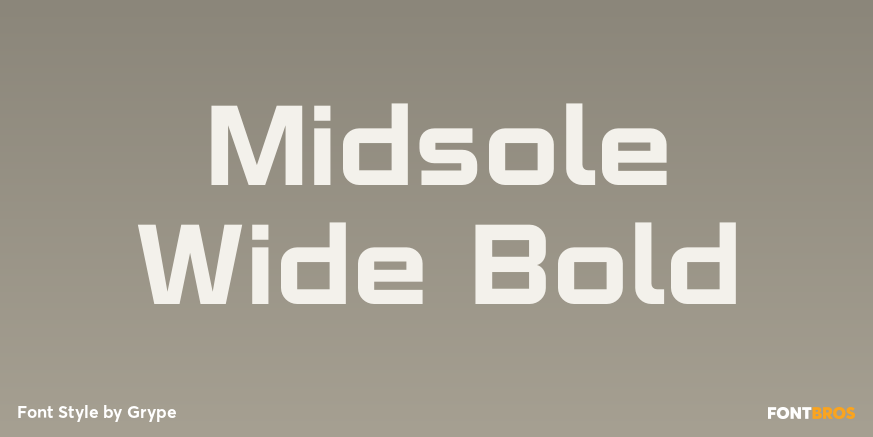 Midsole Wide Bold Font Poster #1