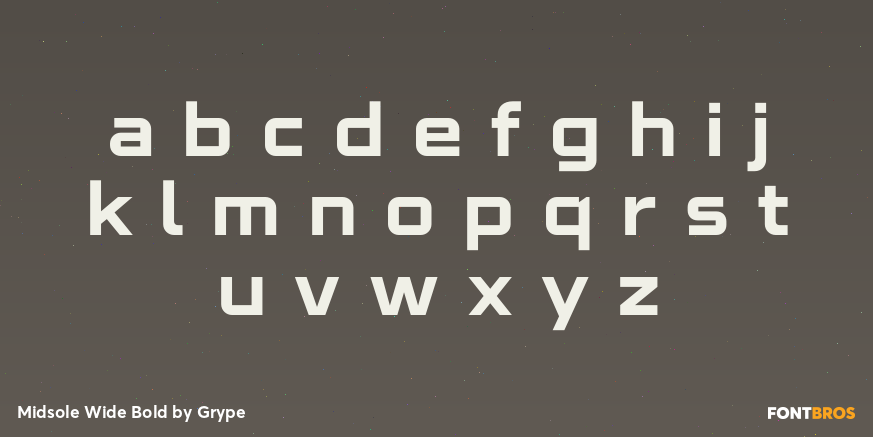 Midsole Wide Bold Font Poster #3