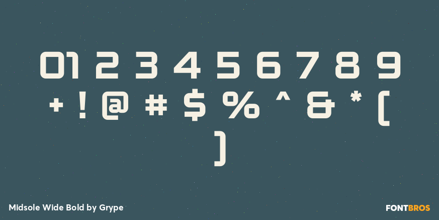 Midsole Wide Bold Font Poster #4