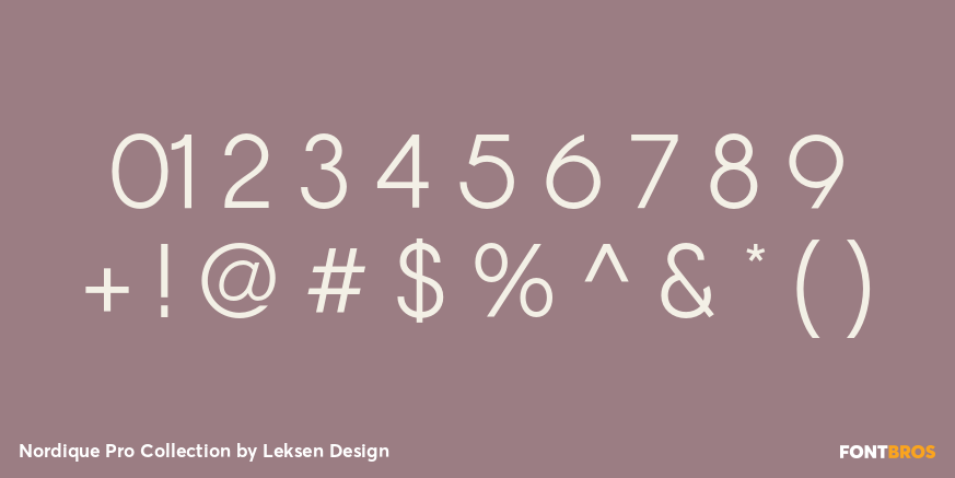 Nordique Pro Collection Font Poster #1