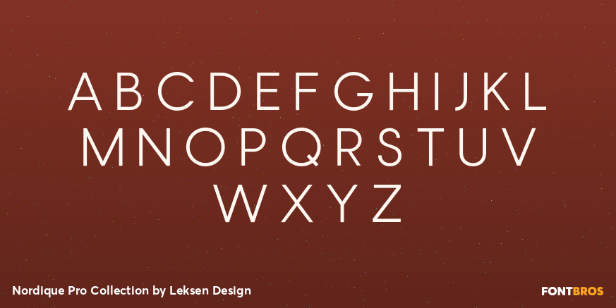 Nordique Pro Collection Font Poster #2