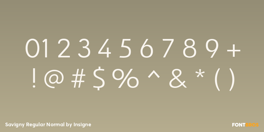 Savigny Regular Normal Font Poster #1