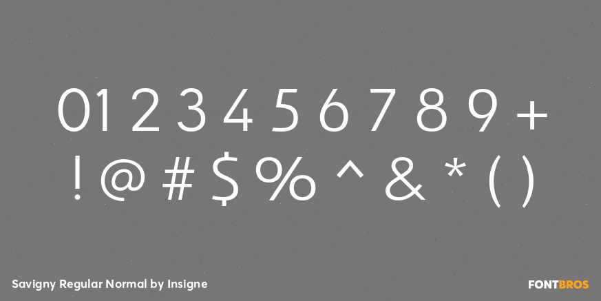 Savigny Regular Normal Font Poster #4