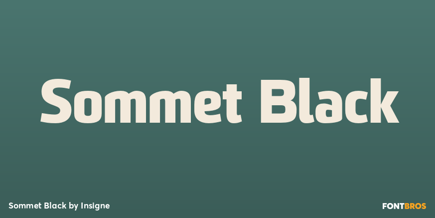 Sommet Black Font Poster #1