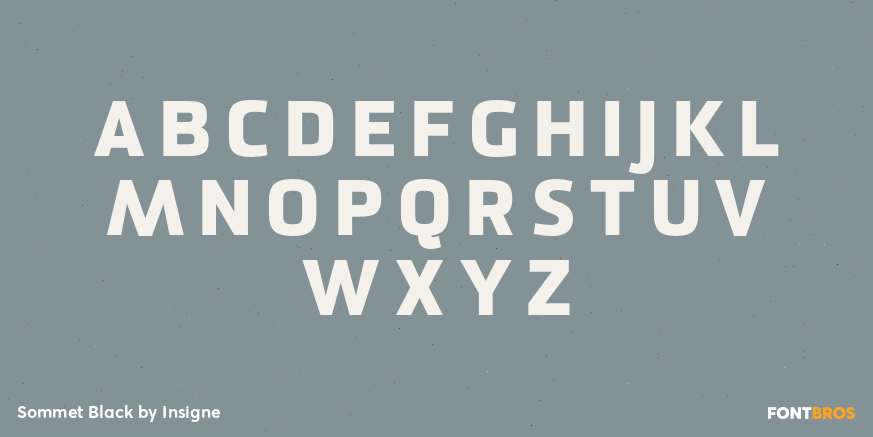 Sommet Black Font Poster #2