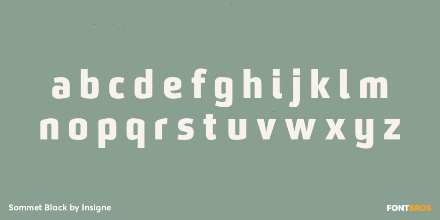 Sommet Black Font Poster #3