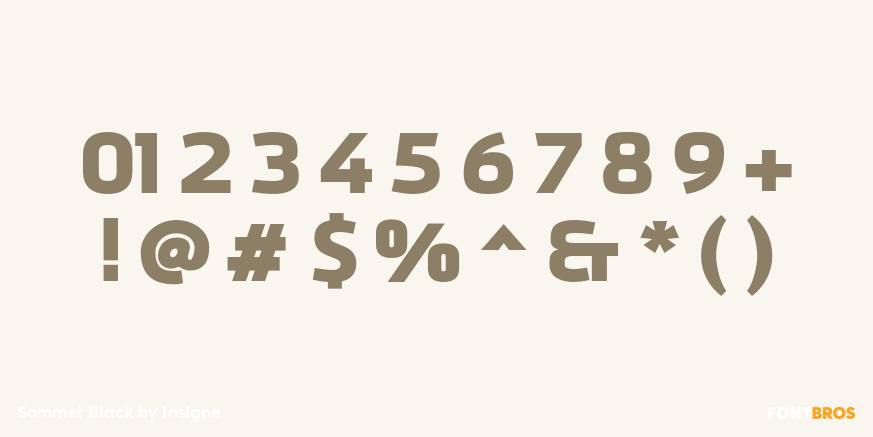 Sommet Black Font Poster #4