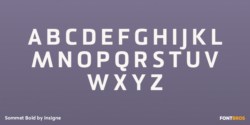 Sommet Bold Font Poster #2