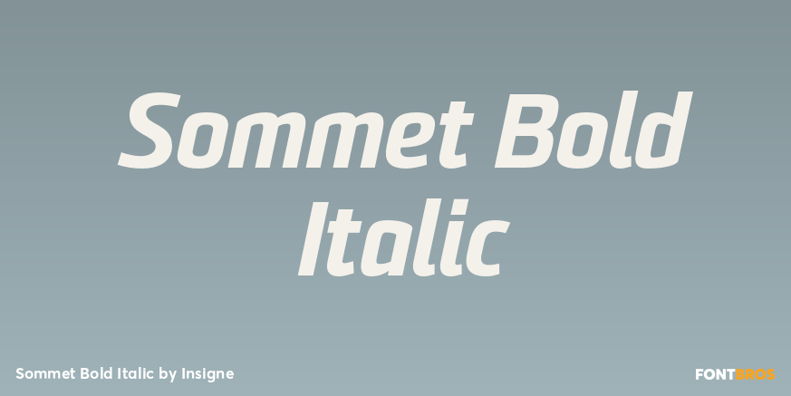 Sommet Bold Italic Font Poster #1