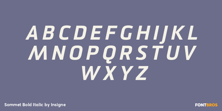 Sommet Bold Italic Font Poster #2