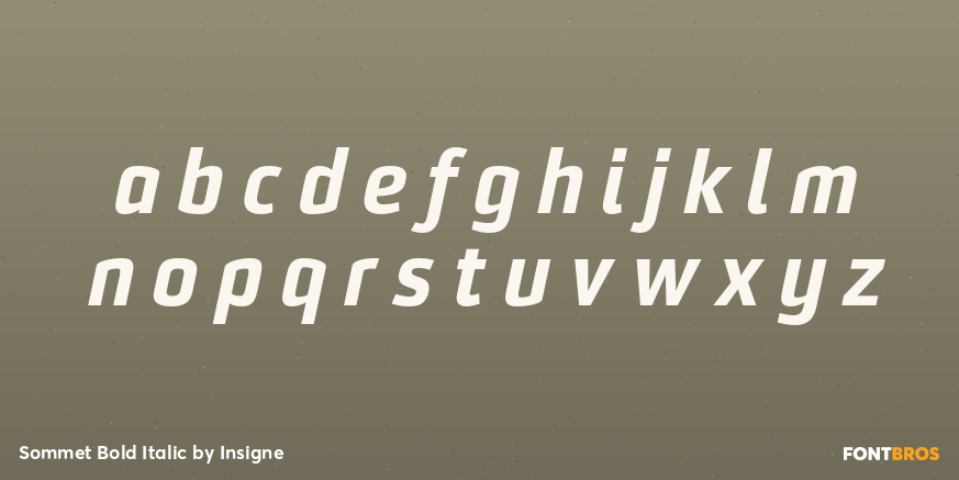 Sommet Bold Italic Font Poster #3