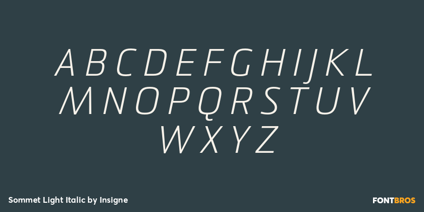 Sommet Light Italic Font Poster #2