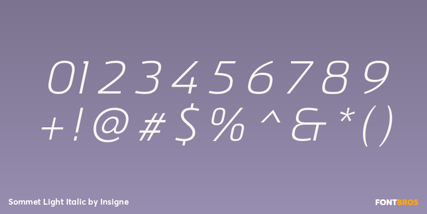 Sommet Light Italic Font Poster #4