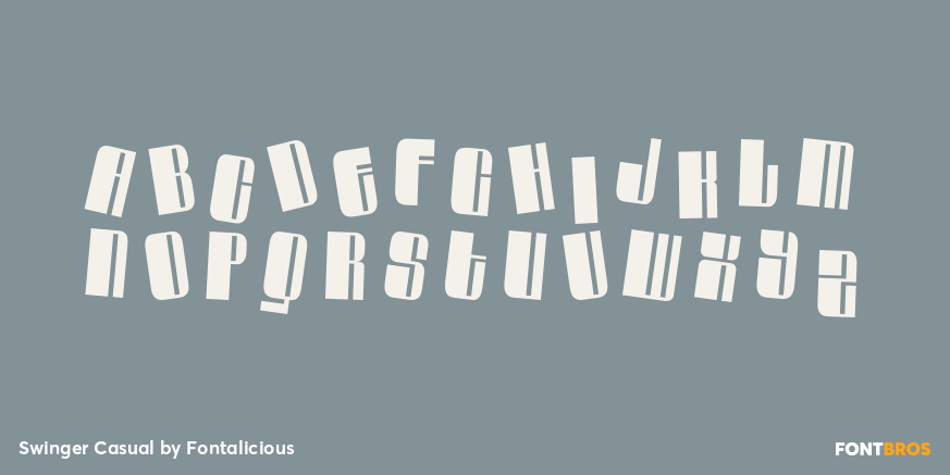 Swinger Casual Font Poster #2