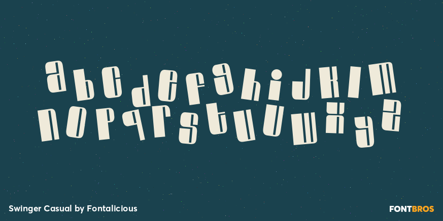 Swinger Casual Font Poster #3