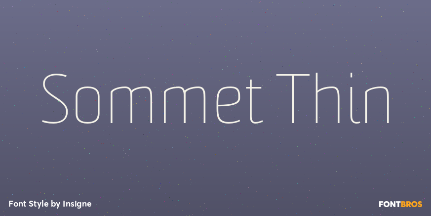 Sommet Thin Font Poster #1