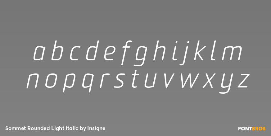 Sommet Rounded Light Italic Font Poster #3