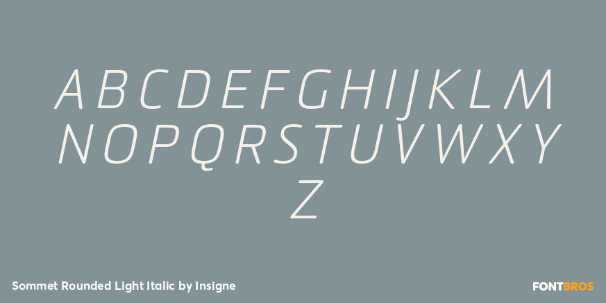 Sommet Rounded Light Italic Font Poster #1