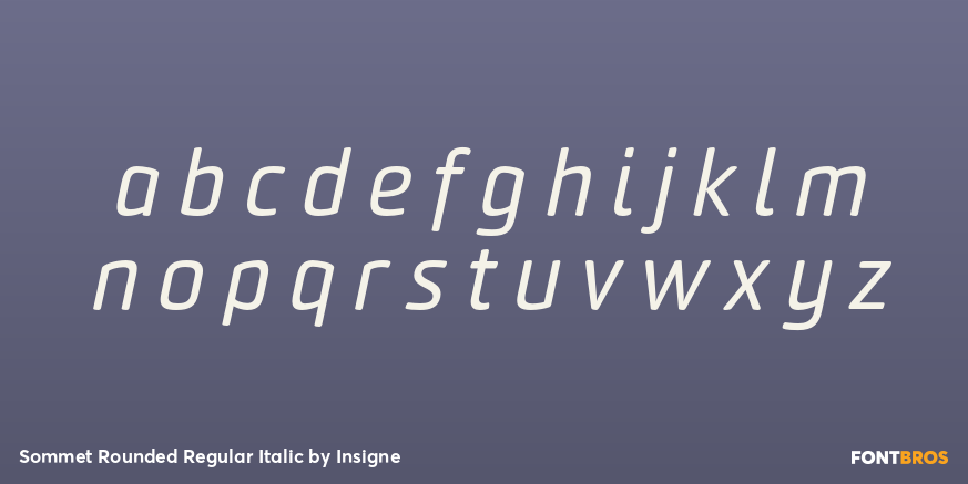 Sommet Rounded Regular Italic Font Poster #3