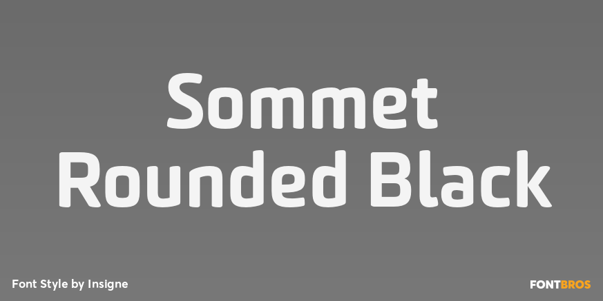 Sommet Rounded Black Font Poster #1
