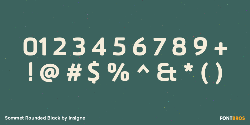 Sommet Rounded Black Font Poster #1