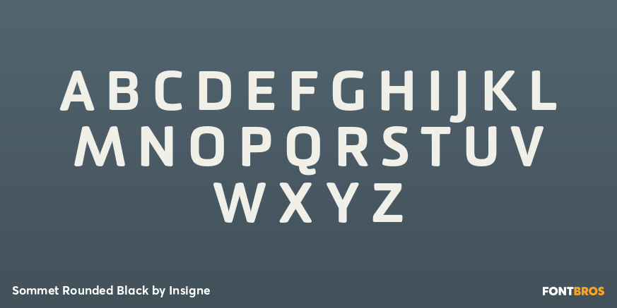 Sommet Rounded Black Font Poster #1