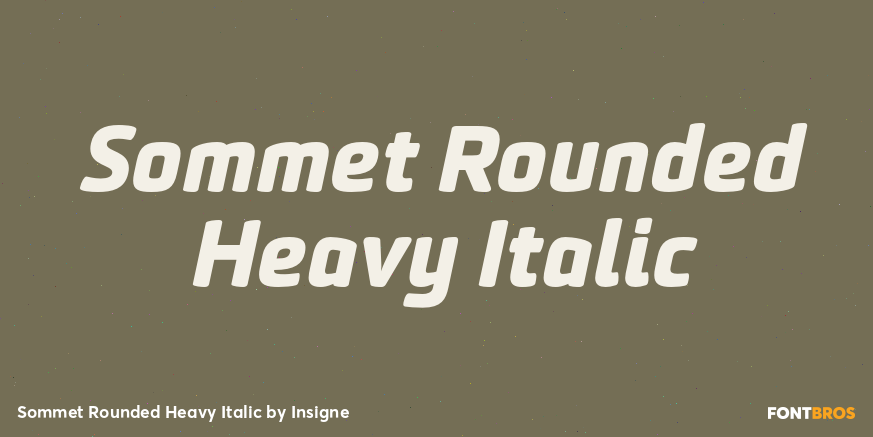 Sommet Rounded Heavy Italic Font Poster #1